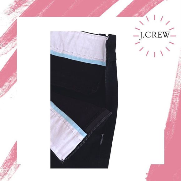J.Crew Women's Sz. 0 Stretch City Fit Skinny Cropped Ankle Pants ~ Black ~ EUC - Picture 6 of 7